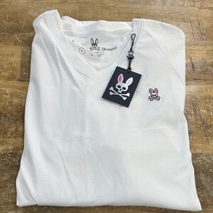 NWT Psycho Bunny Classic White Long Sleeve Tee